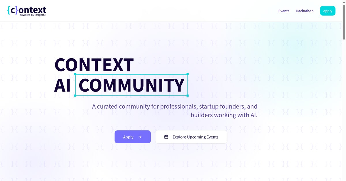Context Community / Hackathon